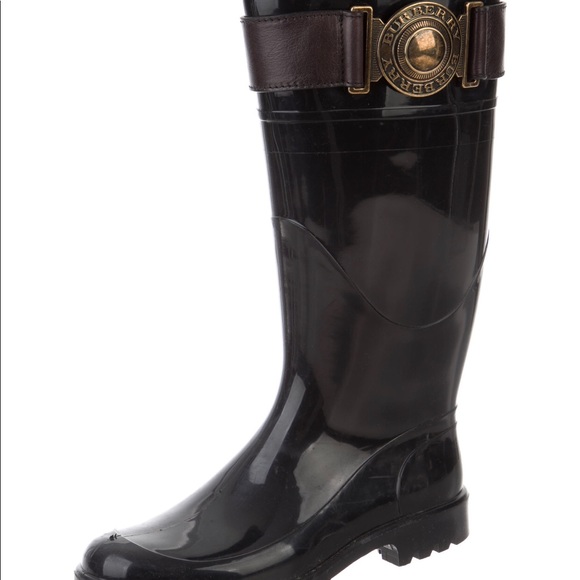 Burberry Rubber Mid-Calf boot - Picture 3 of 6